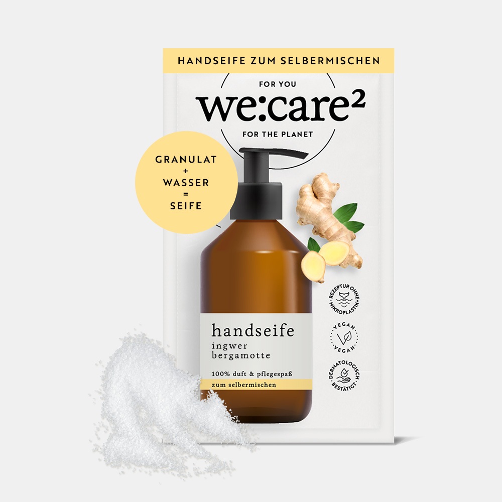 we:care² Handseifen-Granulat Ingwer / Bergamotte